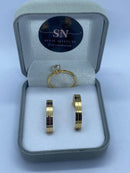 Alianças de Moeda Antiga 3mm Rebaixada Friso Central Polida