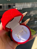 Alianças De Prata 2mm Reta Fosca Friso 0,7 Central  Feminina Uma Pedra Anel Solitário Cravejado