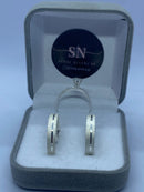 Alianças de Prata 4mm Reta Friso na Lateral Fosca