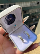 Alianças De Prata 5mm Rebaixada Fosca