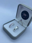 Alianças De Prata 4mm Lateral Recartilhada Polida Feminina Cravejada