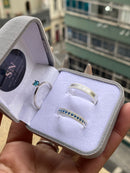 Alianças De Prata 4mm Lateral Recartilhada Polida Feminina Cravejada