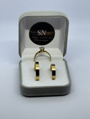 Alianças de Moeda Antiga Reta Lisa 4mm