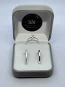 Alianças de Prata 2mm Reta Chanfrada Feminina Fosca Masculina Lisa