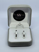 Alianças de Prata 3mm Reta Lisa Chanfrada