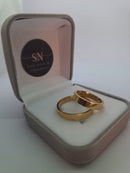 Alianças de Moeda Antiga Reta Lisa 4mm