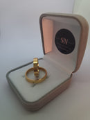 Alianças de Moeda Antiga Reta Lisa 4mm