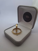 Alianças de Moeda Antiga 3mm Meia Cana Lisa