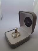 Alianças de Prata 4mm Meia Cana Lisa