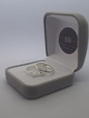 Alianças de Prata 3mm Reta Lisa Chanfrada