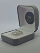 Alianças de Prata 2mm Reta Fosca Um Risco Delicado na Lateral