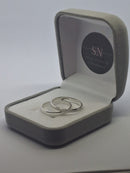 Alianças de Prata 2mm Reta Chanfrada Feminina Fosca Masculina Lisa