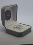 Alianças de Prata 2mm Reta Chanfrada Feminina Fosca Masculina Lisa