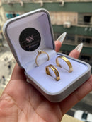 Alianças De Moeda Antiga 4mm Reta Polida Feminina Cravejada