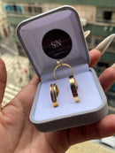 Alianças De Moeda Antiga 4mm Reta Polida Feminina Cravejada