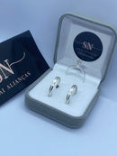 Alianças de Prata 2mm Laterais Rebaixada Fosca