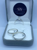 Alianças de Prata 2mm Meia Cana Feminina Fosca Masculina Polida