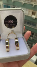 Alianças de Moeda Antiga 6mm Chanfrada Polida