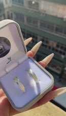 Alianças De Prata 5mm Rebaixada Fosca