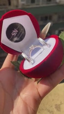 Alianças De Prata 2mm Reta Fosca Friso 0,7 Central  Feminina Uma Pedra Anel Solitário Cravejado